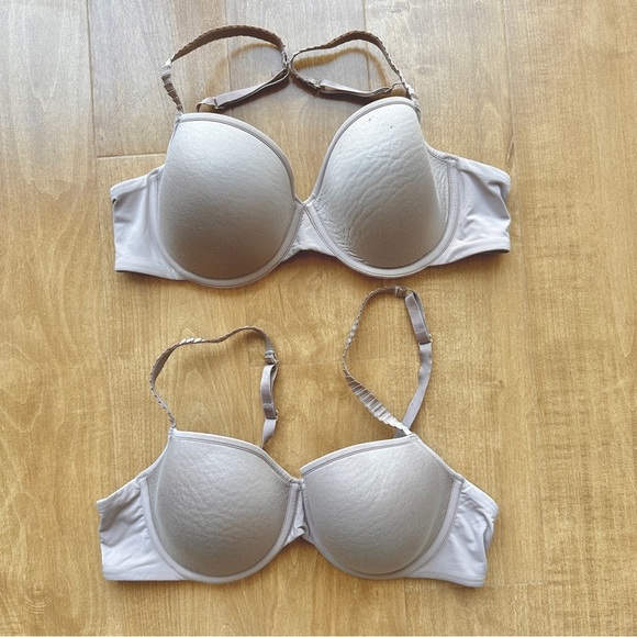 Set of 2 ThirdLove 24/7 Classic T-Shirt Bras, Size 36B1/2, Taupe - Picture 1 of 14